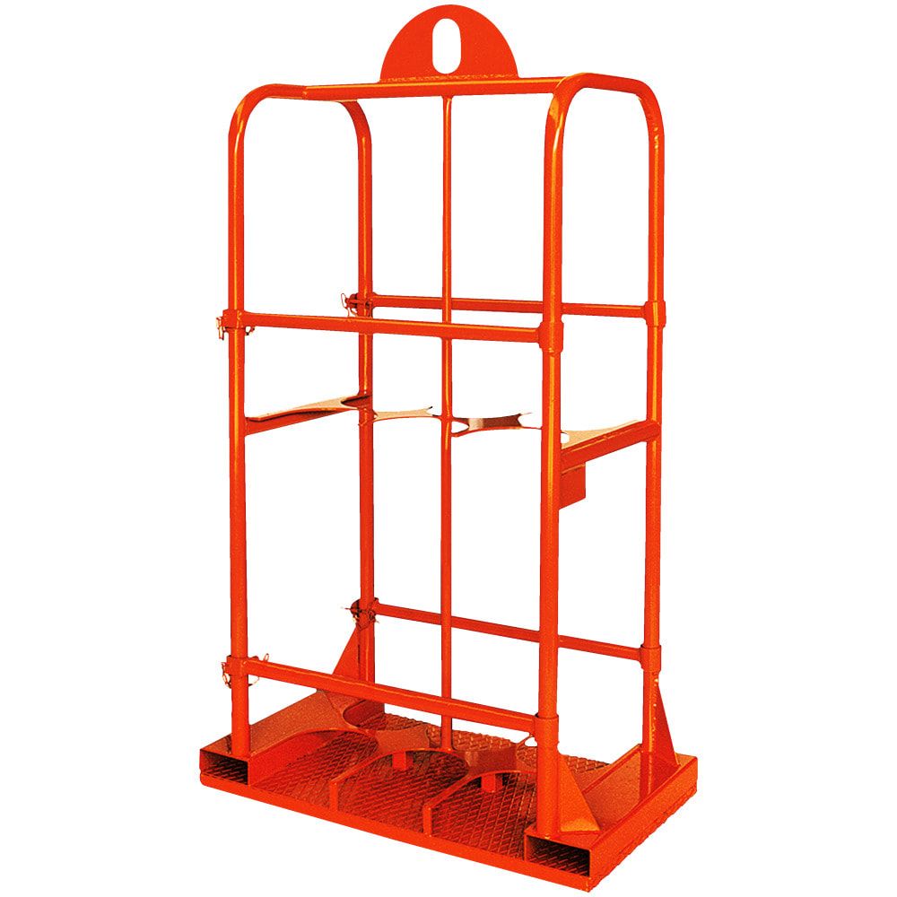Eichinger Gasflaschen-Transportgestell, 4 Flaschen mit 250 mm Durchmesser, geeignet für Stapler und Kran, Farbe: anthrazitgrau