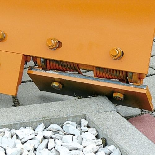 Eichinger Schneeschild für Gabelstapler, Federklappschare, Räumbreite 1.100 - 1.500 mm, Farbe anthrazitgrau (RAL 7016)