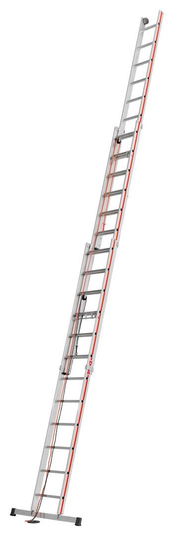 Aluminium-Seilzugleiter - Dreiteilig - Länge 11.440 mm - Aluleiter Hymer
