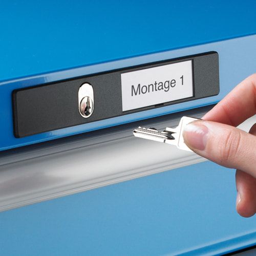 Lista Schubladenschrank - 14.252.010 - 850x564x572 mm (HxBxT) - 7 Schubladen - 75 kg - Key Lock - lichtblau (RAL 5012)
