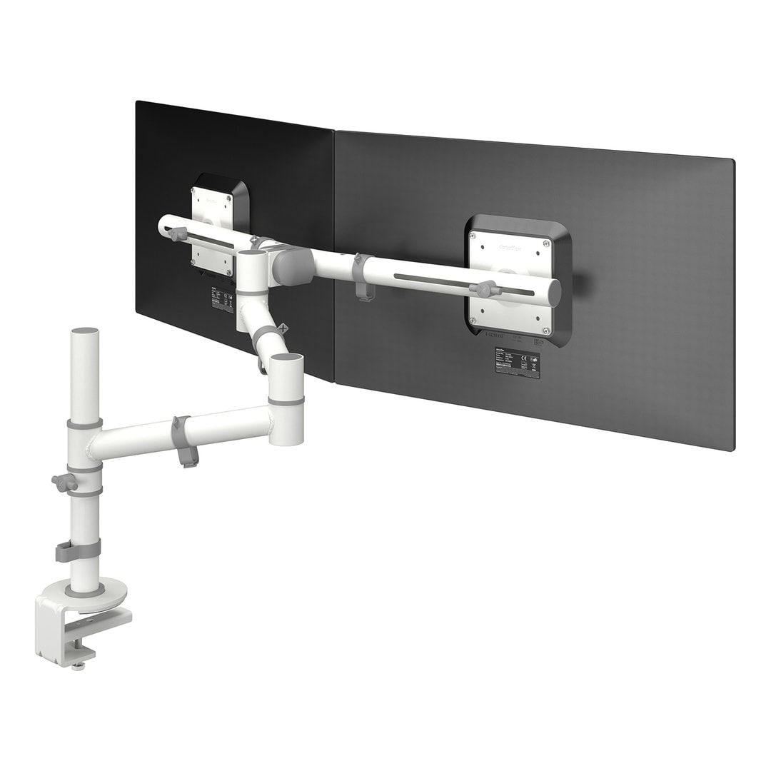 Doppel Monitorarm - 2 x 34,5 Zoll Bildschirm - Monitorhalterung - Bildschirmhalter - VESA - schwenkbar - drehbar - neigbar - Farbe schwarz