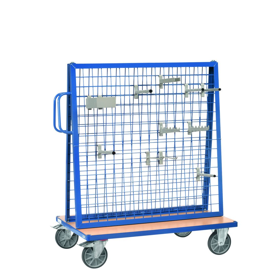 Fetra Werkstückwagen - 1.536 x 800 x 1.200 mm (HxBxT) - Einhängewand