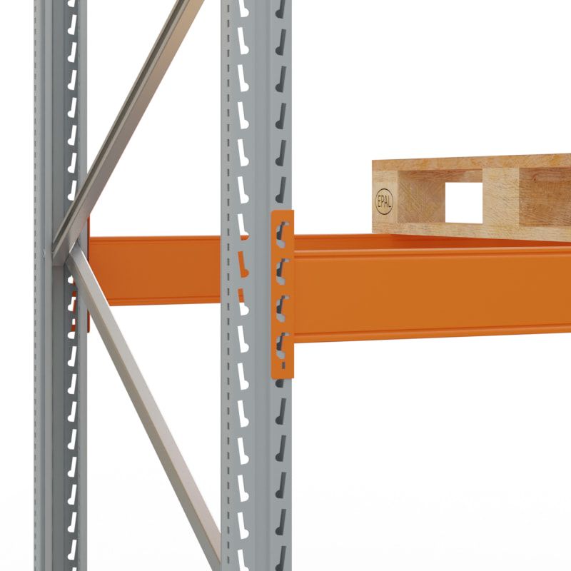 Palettenregal ARTUS - 3 Ebenen - Fachlast 3.000 kg - 3.500 x 11.225 x 1.100 mm (HxBxT) - 4 Felder - Schwerlastregal