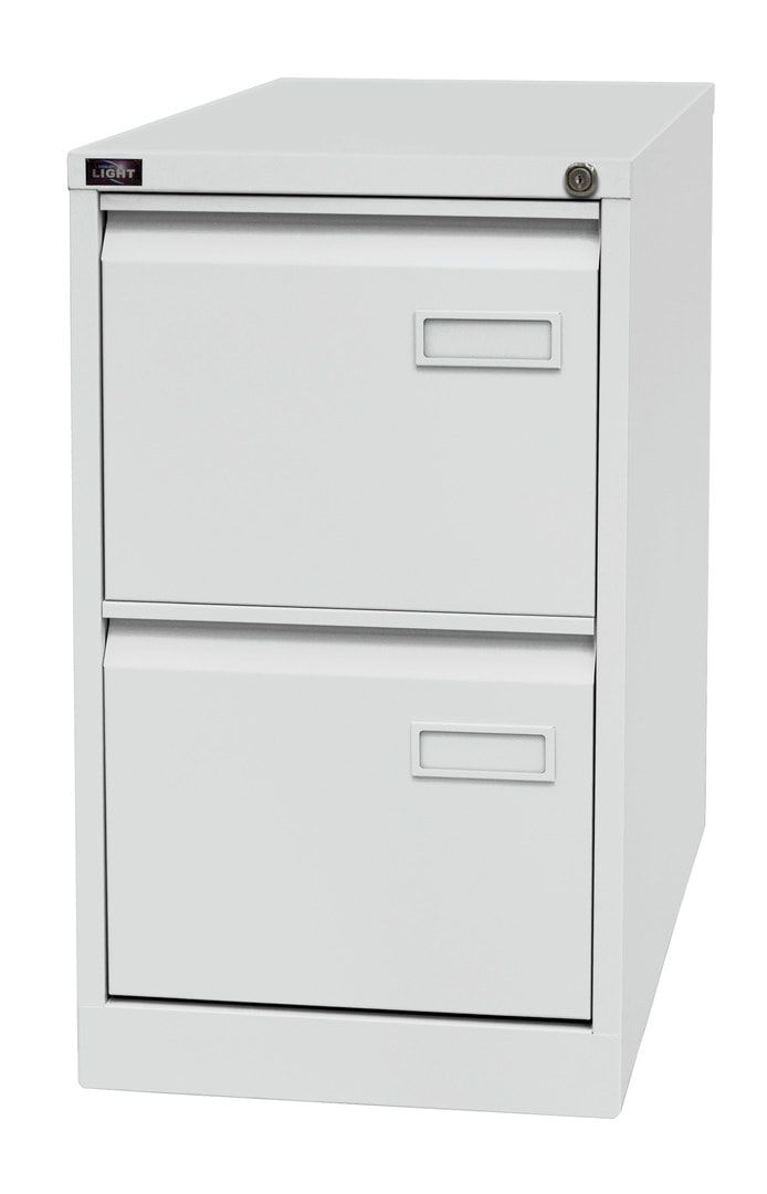 Bisley Light Hängeregistraturschrank - 2 Schubladen - einbahnig - Farbe blau