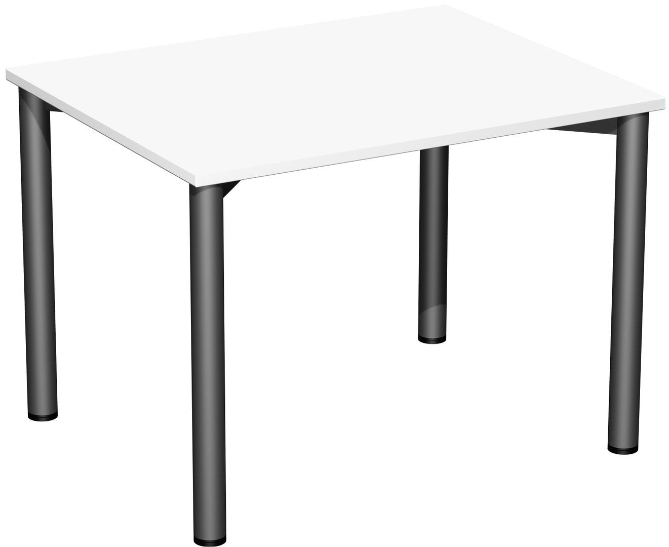 Schreibtisch - 4-Fuß Flex - Bürotisch - 720 x 1.000 x 800 mm (HxBxT) - Gestell anthrazit - Ahorn