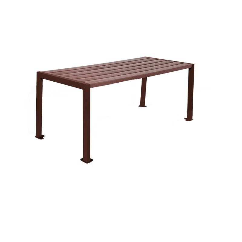 Tisch aus Stahl und Kunststoff - verzinkt und beschichtet - 750 x 1.800 x 798 mm (HxBxT) - Farbe enzianblau