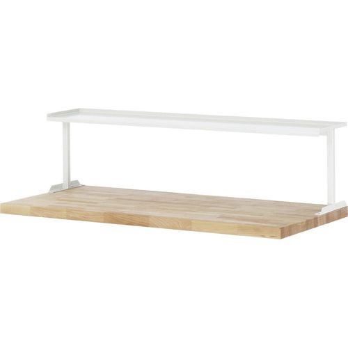 Ablage, Zubehör für Werkbänke und Werktische, Stahlblech, 3-seitige Aufkantung, 375 x 1.000 x 300 mm (HxBxT) - Anthrazitgrau