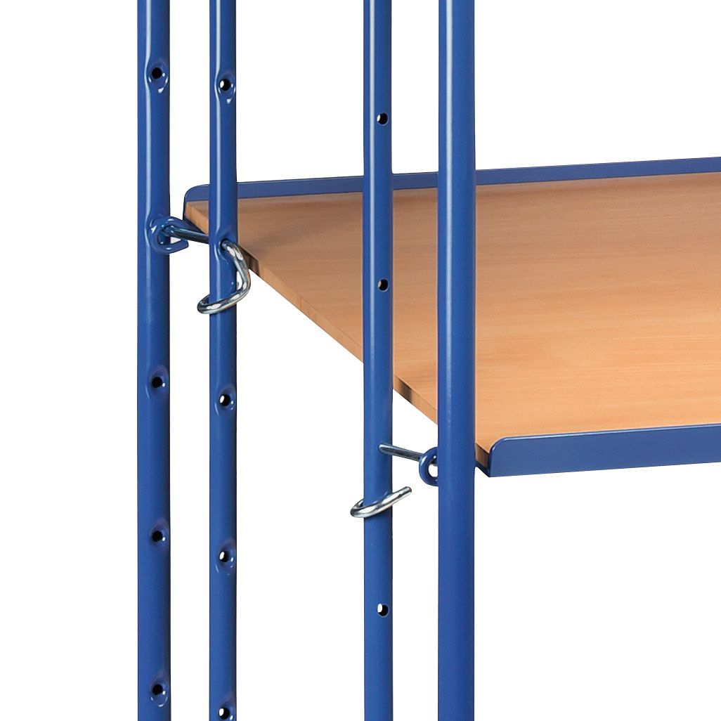 Fetra - Etagenwagen mit Schrägböden - Traglast 500 kg - 1.560 x 620 x 1.430 mm (HxBxT) - 3 Böden