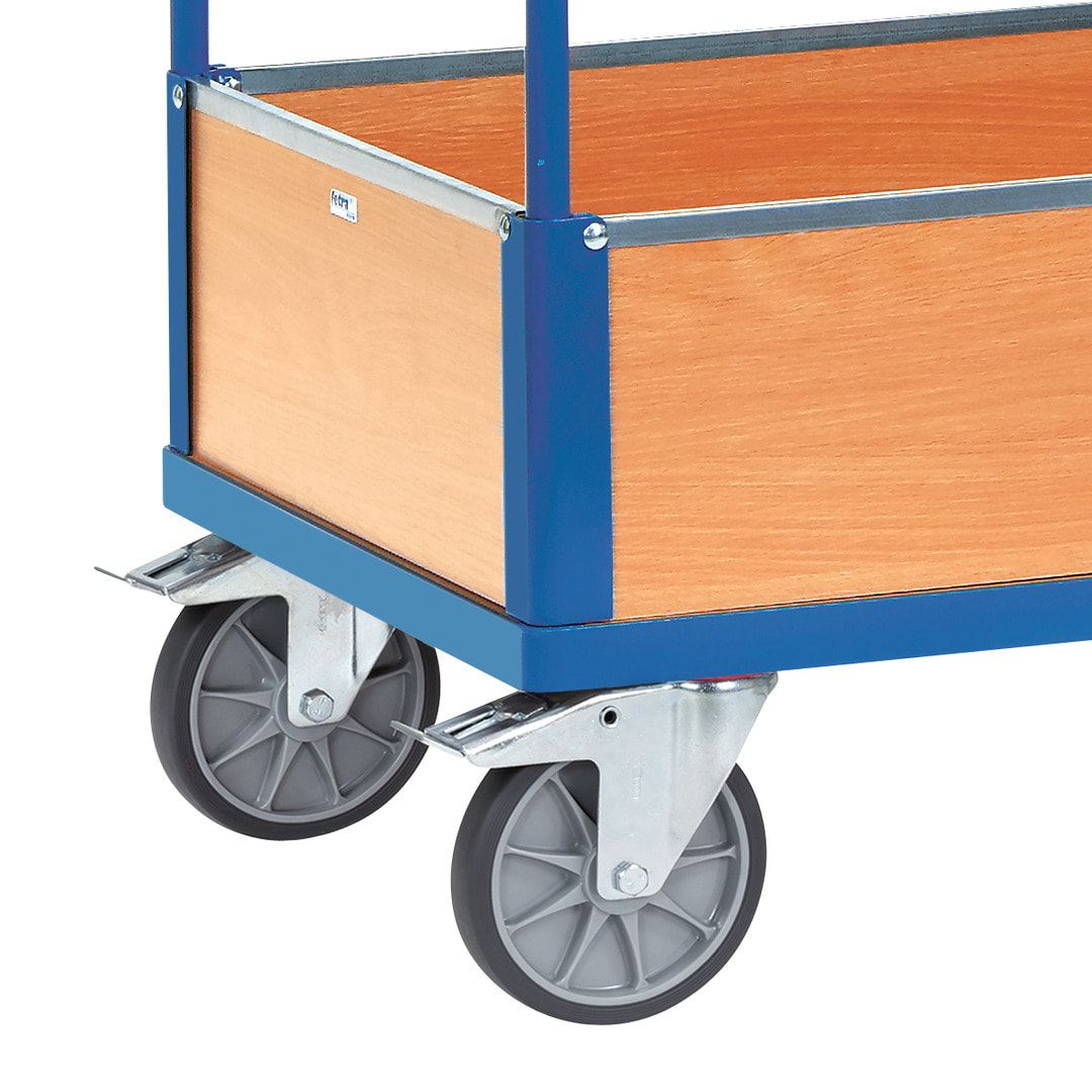 Fetra - Holzkastenwagen - 500 kg Traglast - 948 x 509 x 970 mm (HxBxT) - Halbwand
