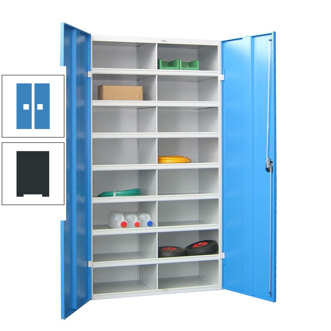 Aktenschrank - Fächerschrank - Sortierstation - 16 Fächer - Büroschrank - Dokumentenablage - 1.800 x 1.000 x 530 mm (HxBxT) - anthrazitgrau