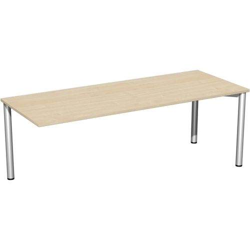 Schreibtisch - 4-Fuß Flex - Bürotisch - 720 x 1.000 x 800 mm (HxBxT) - Gestell anthrazit - Ahorn