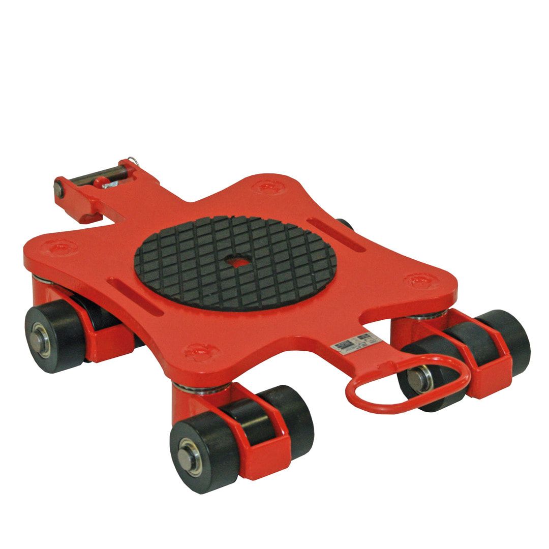1 Kreiselfahrwerk - Transportfahrwerk - Traglast 1.500 kg - Unterfahrhöhe 110 mm - 490 x 530 mm (BxT)