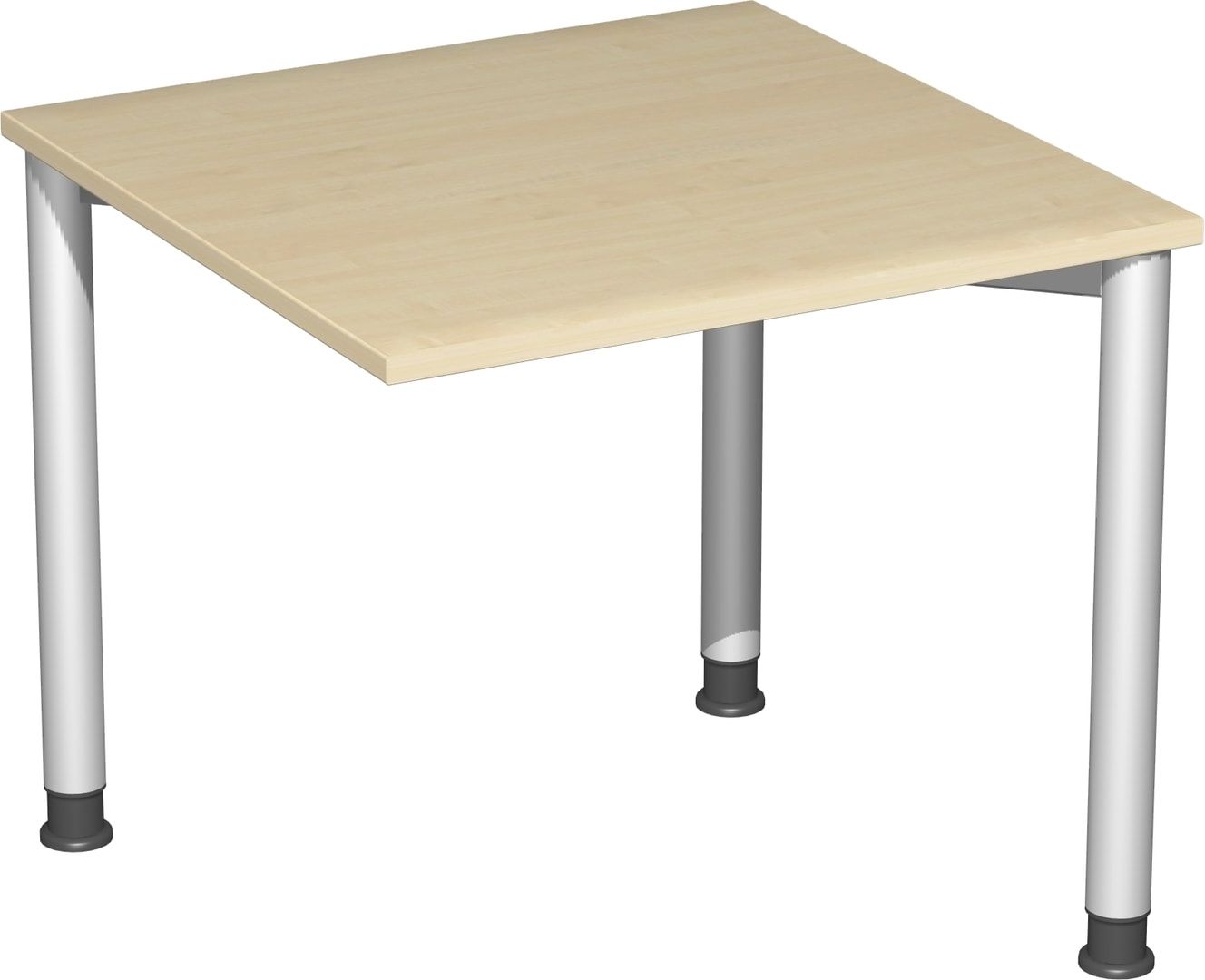 Schreibtisch - 4-Fuß Flex - Bürotisch - Höhe 680-800 mm - 1.200 x 600 mm (BxT) - Gestell anthrazit - Ahorn