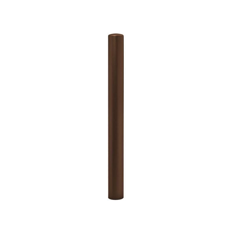 Einfacher Pfosten mit Bogenkopf - Durchmesser 90 mm - Höhe 1.000 mm - Farbe enzianblau