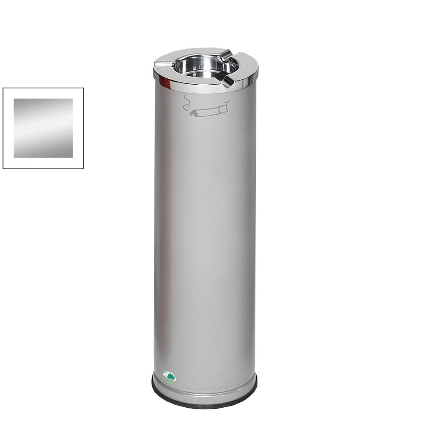 Standaschenbecher, Stehascher, Standascher, 660 mm Höhe, 200 mm Durchmesser, Aschenbecher, Ascher, Antik-silber