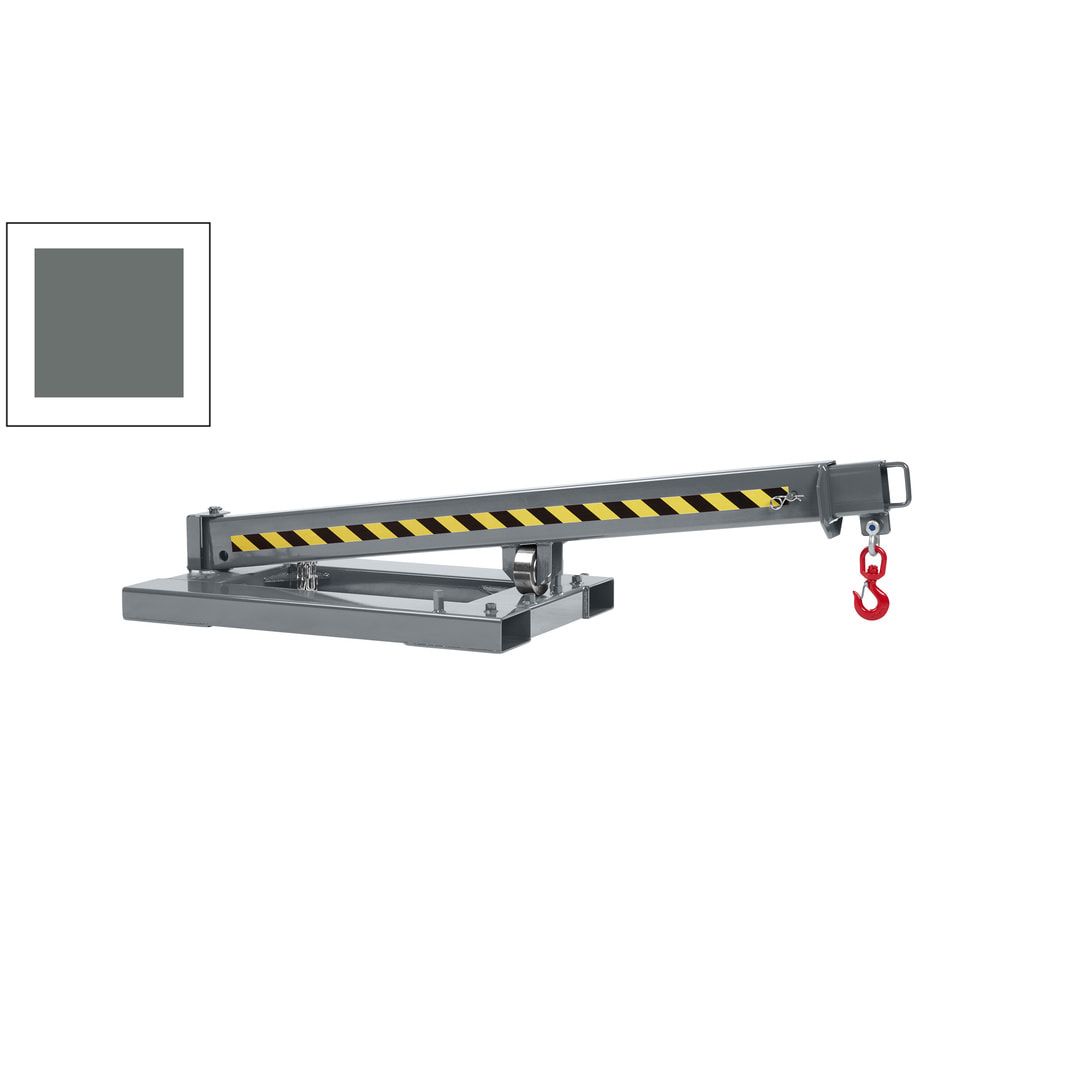 Kranarm, seitenverstellbar - Traglast 1.000 kg - Länge 2.260 - 3.760 mm - anthrazitgrau