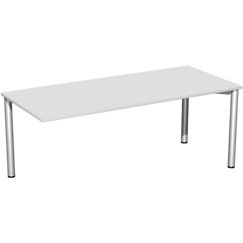 Schreibtisch - 4-Fuß Flex - Bürotisch - 720 x 1.000 x 800 mm (HxBxT) - Gestell anthrazit - Ahorn
