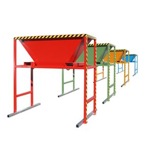 Befülltrichter für Big-Bags und Container - mit Ständer - für lose Untergründe - 2.050 x 1.980 x 1.700 mm (HxBxT)