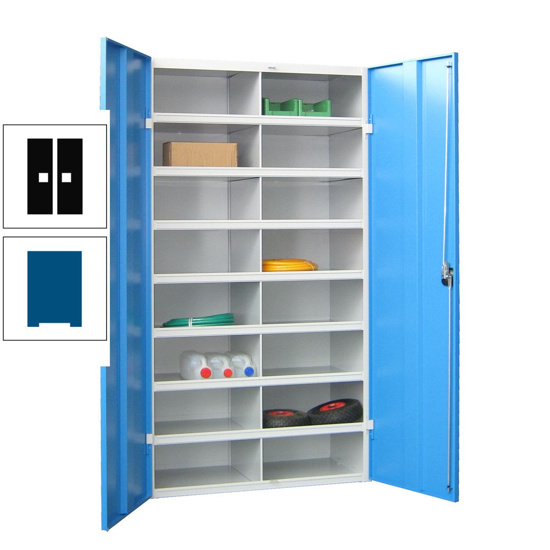 Aktenschrank - Fächerschrank - Sortierstation - 16 Fächer - Büroschrank - Dokumentenablage - 1.800 x 1.000 x 530 mm (HxBxT) - anthrazitgrau