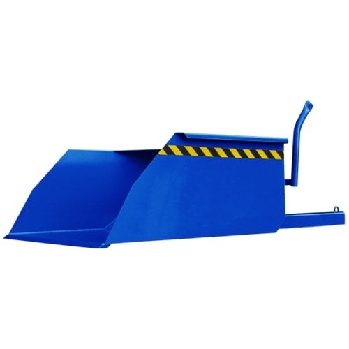 Eichinger Stapler-Schaufel, Seilzug, Volumen 1.000 l, Traglast 3.000 kg, Maße 650 x 1.300 x 3.000 mm, Farbe anthrazitgrau (RAL 7016)