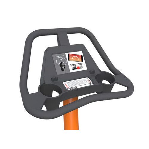 Sport Bike, Cardio, interaktiv, verstellbar auf 13 Sitzhöhen, Elektromotor, Edelstahlkurbel, Q-Faktor 175 mm, 1.180 x 510 x 1.100 mm (HxBxT), Grau