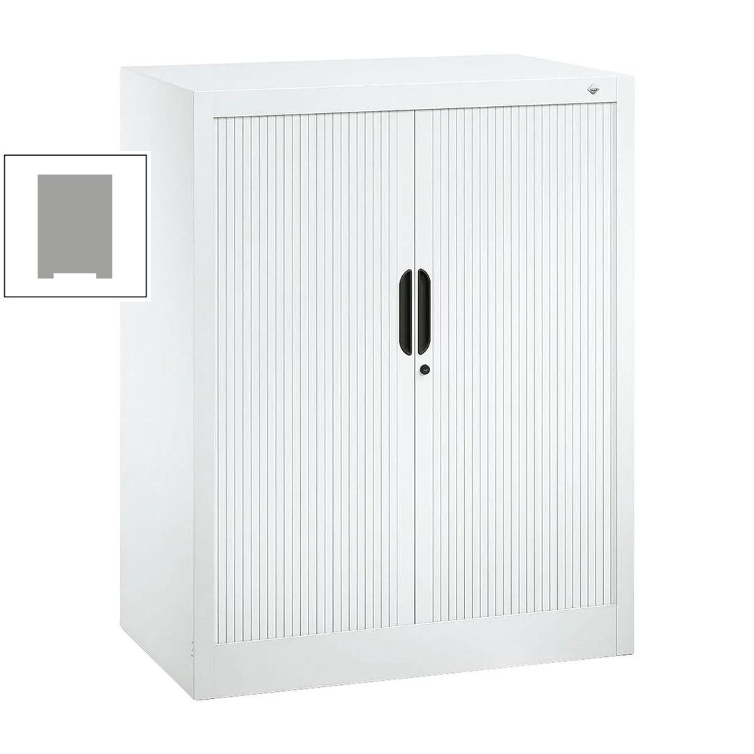 C+P Omnispace, Rollladenschrank, Aktenschrank, Büroschrank, Stahlschrank, abschließbar, 1 Fachboden, Farbe lichtgrau, 720 x 800 x 420 mm (HxBxT)