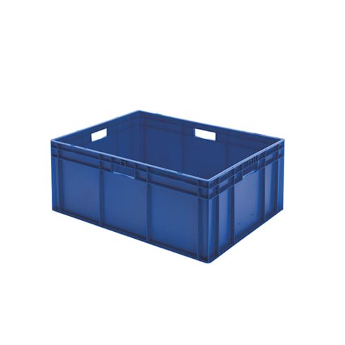 Eurobox - Eurokasten - Volumen 127 l - Boden und Wände geschlossen - 320 x 600 x 800 mm (HxBxT) - VE 1 Stk. - blau