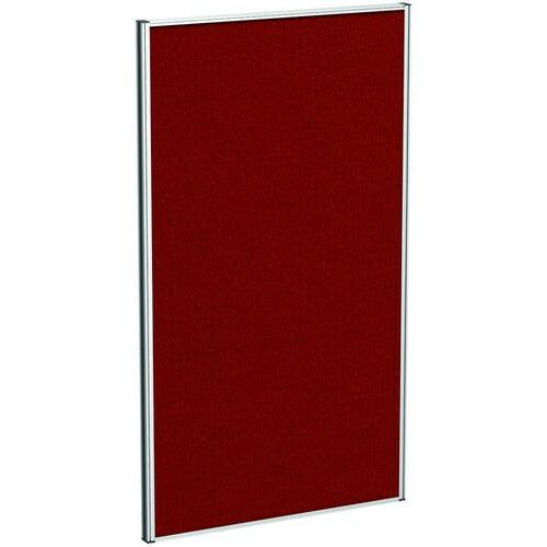 Stellwand, Trennwand, Raumteiler, Sichtschutz, schallabsorbierend, Stoffbespannung, pinnbar, Alurahmen, 1.400 x 1.000 x 41 mm (HxBxT), Calypso rot