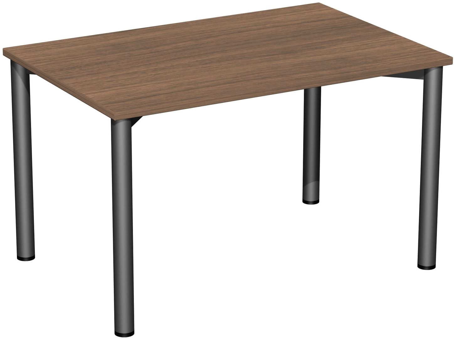 Schreibtisch - 4-Fuß Flex - Bürotisch - 720 x 1.200 x 600 mm (HxBxT) - Gestell anthrazit - Ahorn