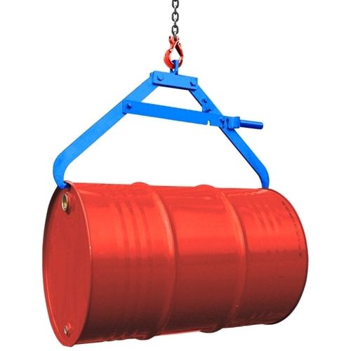 Eichinger Fasszange, Kran, 60 - 220 l Metallfässer, Traglast 360 kg, Gewicht 13 kg, liegende Fässer, Scherenzange, Farbe: anthrazitgrau (RAL 7016)