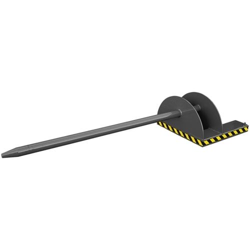 Eichinger Tragdorn für Stapler, Tragkraft 1.000 kg, Dornlänge 2.000 mm, Dorndurchmesser 85 mm, Einfahrtaschen, Farbe anthrazitgrau