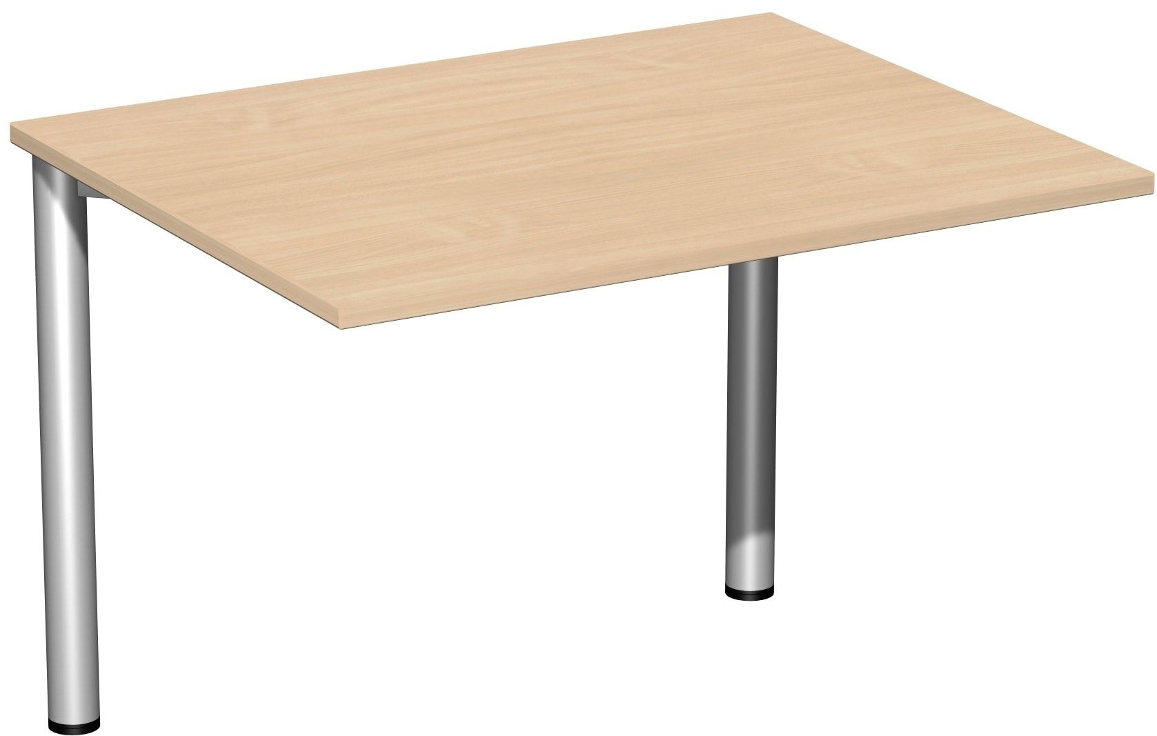 Schreibtisch - 4-Fuß Flex - Bürotisch - 720 x 1.000 x 800 mm (HxBxT) - Gestell anthrazit - Ahorn
