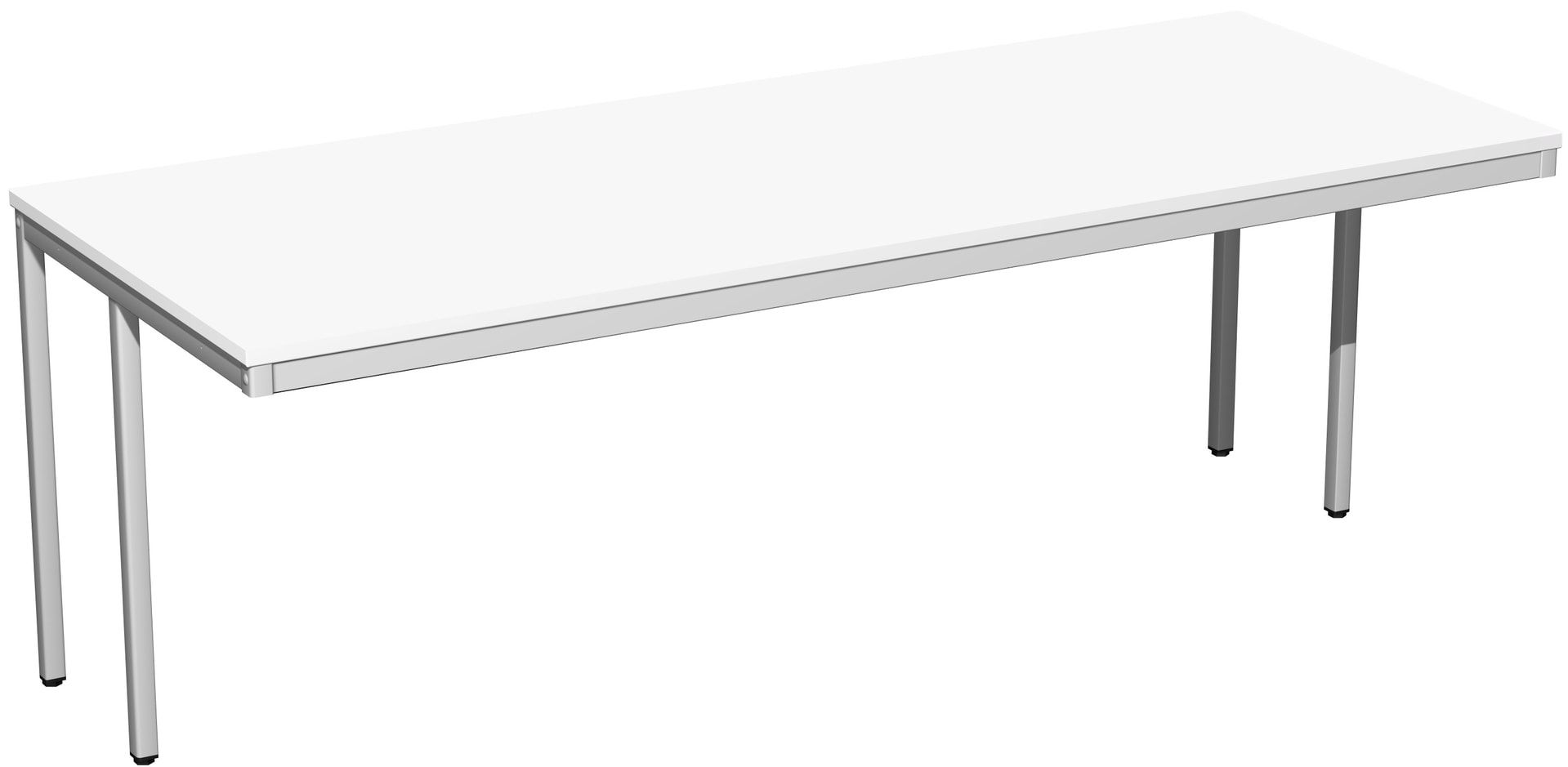 Schreibtisch - 4-Fuß Eco - Bürotisch - 720 x 1.000 x 800 mm (HxBxT) - Gestell lichtgrau - Ahorn