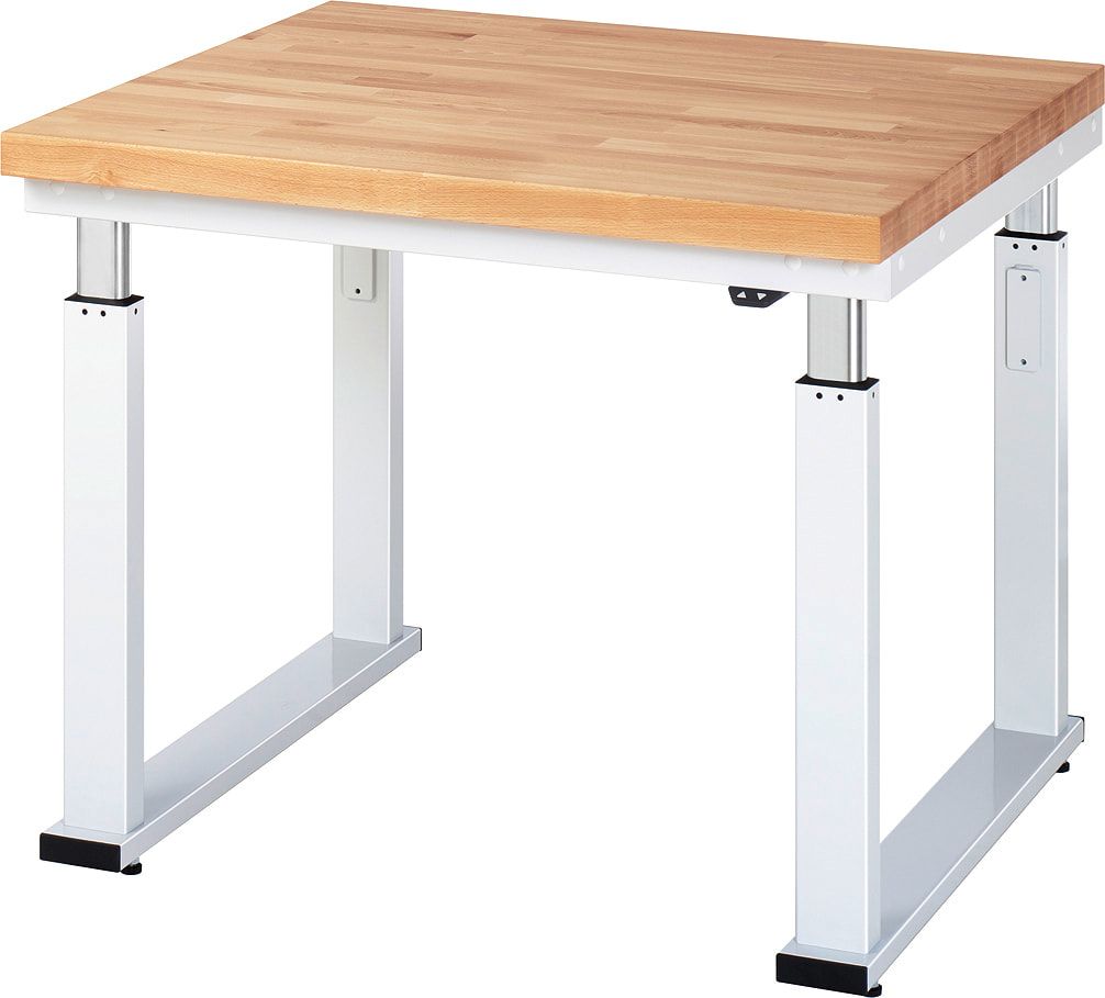 Arbeitstisch - elektrisch höhenverstellbar 740 - 1.140 mm - 1.000 x 700 mm (BxT) - Traglast 600 kg - Buche