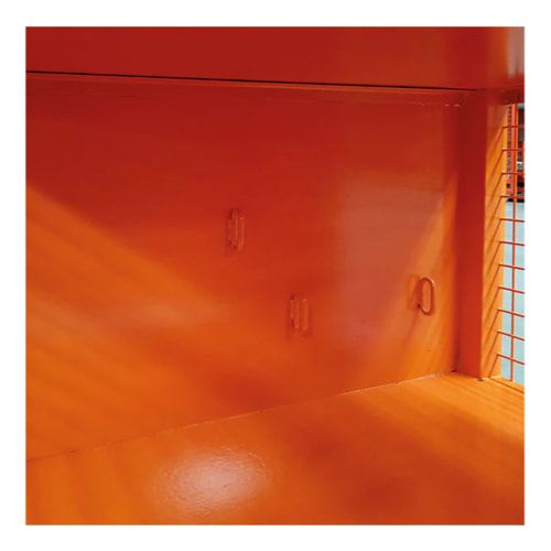 Eichinger Transportgestell für Ladegeräte, Traglast 1.000 kg, 800 x 600 x 1.110 mm (HxBxT), pulverbeschichtet, 3-fach stapelbar, Farbe: reinorange