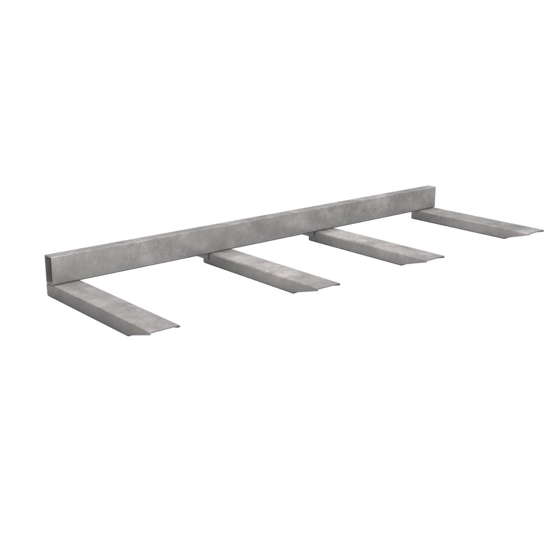 Langguttraverse - Traglast 1.500 kg - Nutztiefe 1.200 mm - 280 x 2.000 x 1.390 mm (HxBxT) - feuerrot