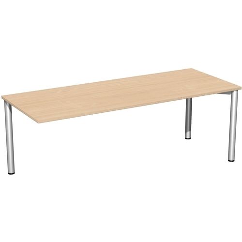 Schreibtisch - 4-Fuß Flex - Bürotisch - 720 x 1.000 x 800 mm (HxBxT) - Gestell anthrazit - Ahorn