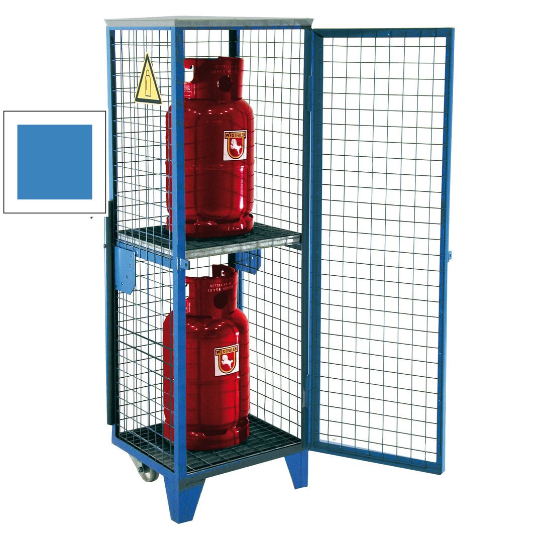 Mobiles Gasflaschen-Depot - für 2 x 11-kg-Flaschen - feuerrot