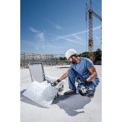 Akku-Safe, Transportbox Lithium Batterien, Brandschutz, Aluminium, 250x600x600 mm (HxBxT), 67 l Vol, Polsterung feuerfest , staubfrei, Federfallgriff
