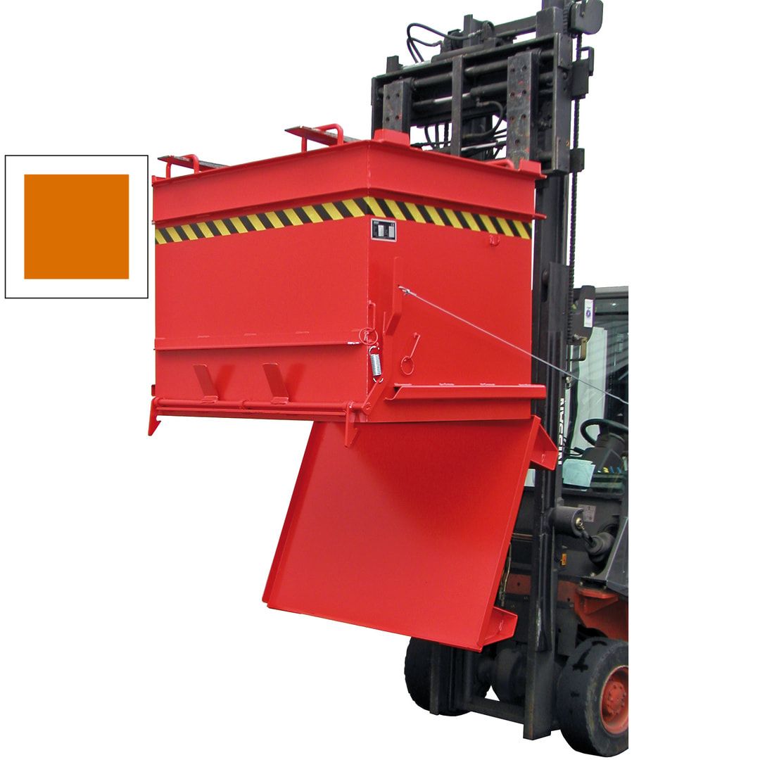 Baustoffcontainer - 1.000 l Volumen - 2.000 kg Traglast - feuerrot