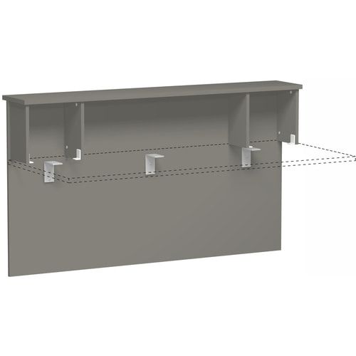 Anbau Thekenelement, Anbaumodul, Fachseiten, 25 mm Dreischicht-Feinspan, 1.025 x 1.800 x 300 mm (HxBxT), Dekor Ahorn