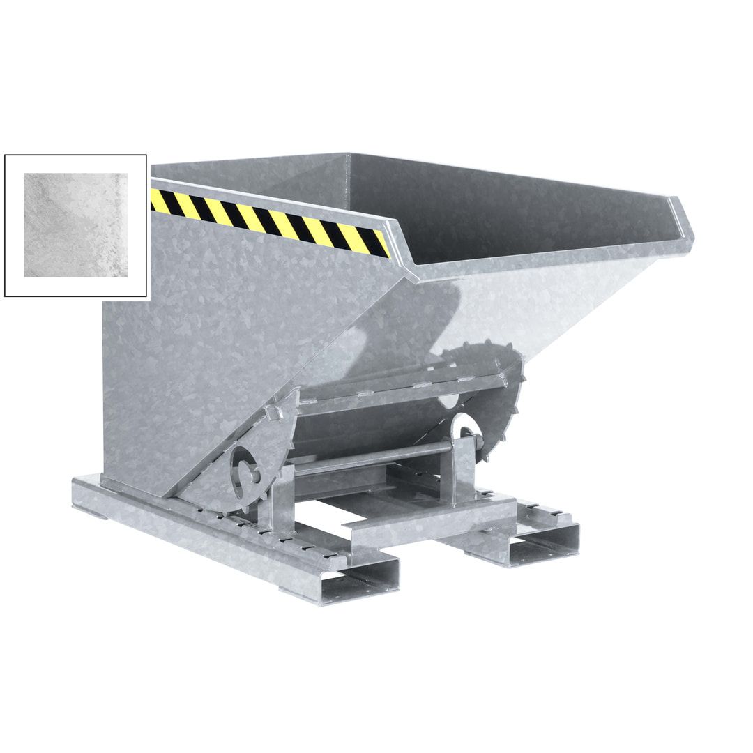 Abrollkipper für Schüttgüter - Volumen 1.200 l - Traglast 1.500 kg - 1.100 x 1.070 x 1.800 mm (HxBxT) - anthrazitgrau