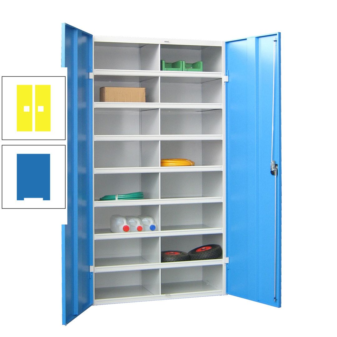 Aktenschrank - Fächerschrank - Sortierstation - 16 Fächer - Büroschrank - Dokumentenablage - 1.800 x 1.000 x 530 mm (HxBxT) - anthrazitgrau
