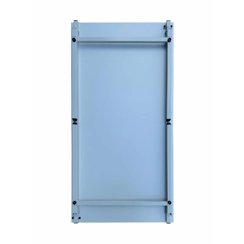 Klapptisch mit 4-Fuß, 750 x 1.200 x 600 mm (HxBxT), Gestell und Platte lichtgrau, melaminbeschichtet, Nivelliergleiter, Sicherheitsarretierung