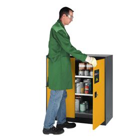 Chemikalienschrank - 1.105 x 1.055 x 520 mm (HxBxT) - Tablarauszüge - Ausführung wählbar