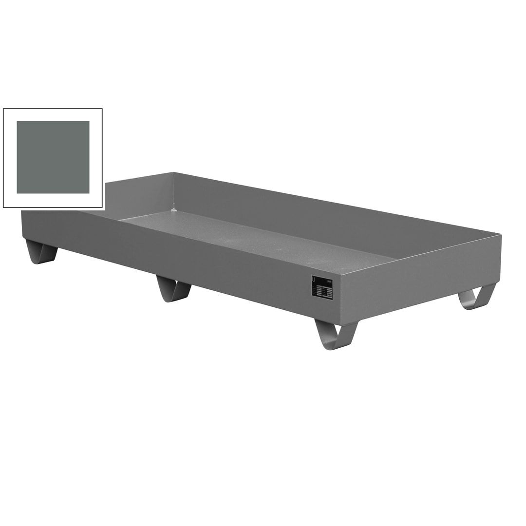 Auffangwanne - 1.800 x 800 mm (BxT) - 217 l - Füße - feuerrot