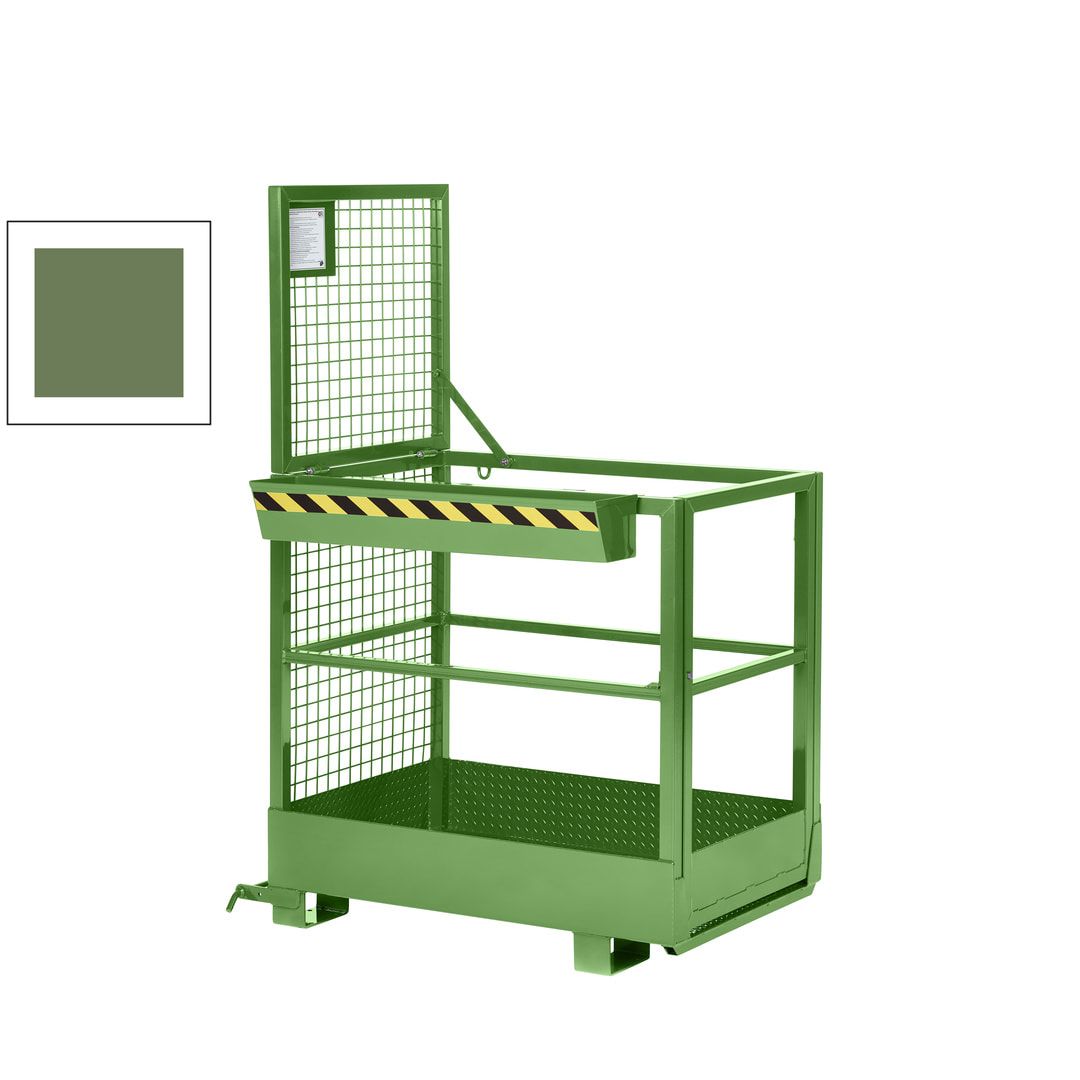 Arbeitskorb für Gabelstapler - Arbeitsbühne - Montagebühne - Staplerkorb - Traglast 300 kg - 1.910 x 800 x 1.200 mm - enzianblau