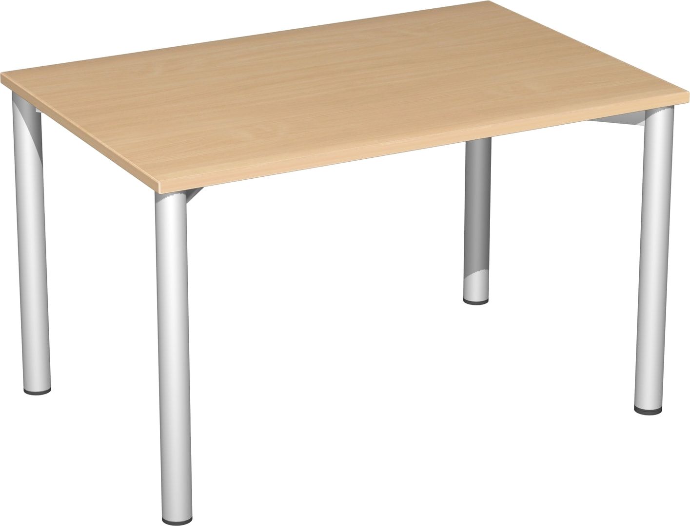 Schreibtisch - 4-Fuß Flex - Bürotisch - 720 x 1.200 x 600 mm (HxBxT) - Gestell anthrazit - Ahorn
