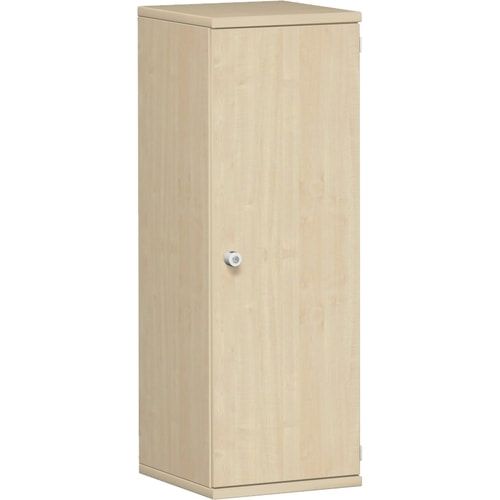 Flügeltürenschrank, Holztüren, Schloss links, 3 Ordnerhöhen, 2 Einlegeböden, 1.152 x 400 x 425 mm (HxBxT), Frontfarbe Ahorn, Korpusfarbe Ahorn