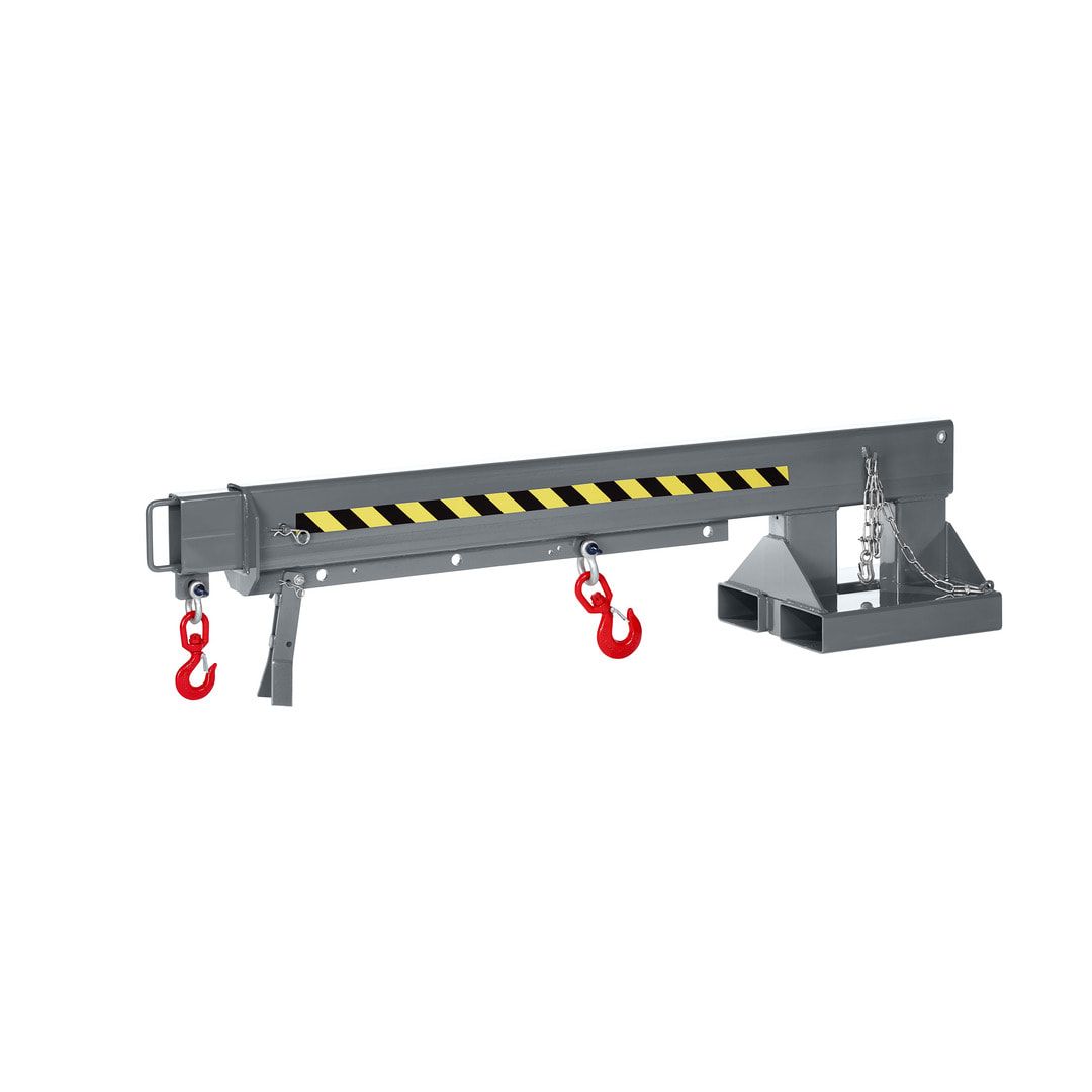 Kranarm für Gabelstapler - max. Traglast 5.000 kg - Länge 2.220 - 3.720 mm - anthrazitgrau